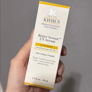Kiehl's Better Screen UV Serum - Yellow and White Packaging